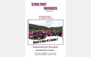 Stage Pâques 2013