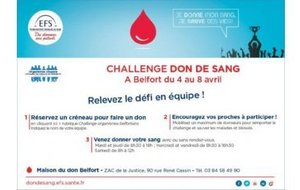 RELEVEZ LE CHALLENGE DU DON DU SANG