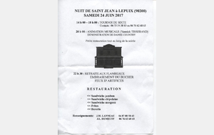 FEUX DE LA SAINT JEAN  à LEPUIX