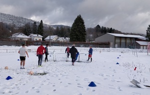 Une séance d'entraînement sur la neige 