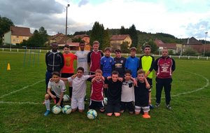 U15 MERCREDI 13/09/17 ENTRAINEMENT à GIROMAGNY