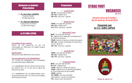 STAGE FOOT