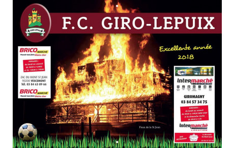 LE CALENDRIER DU FC GIRO-LEPUIX EST ARRIVE