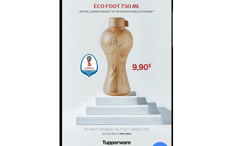 Partenariat TUPPERWARE – Vente de bouteilles Eco Foot