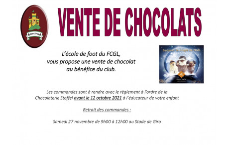 Vente de chocolat