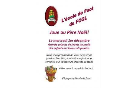 L'école de foot du FCGL, joue au Père Noël !