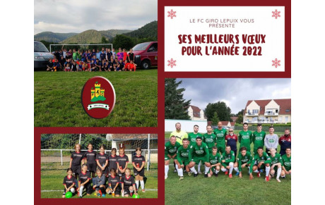 Le FCGL vous présente ses meilleurs voeux pour l'année 2022