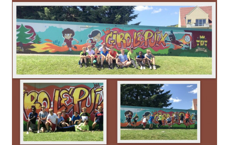 Nos U13 reconvertis en graffeurs