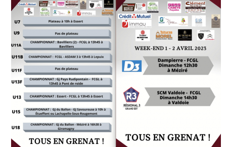 Où retrouver le FC Giro-Lepuix ce week-end ? Semaine 13
